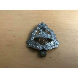 WW2 Engelse capbadge, metaal, East Lancashire Regiment