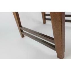 Drie Amsterdamse school stoelen / eetkamerstoelen art deco