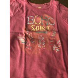 Meisjeskleding 3x shirt 2x legging tshirt top broekje 86 92