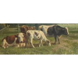 ==Hendrik Savrij 1823-1907==koeien in landschap==