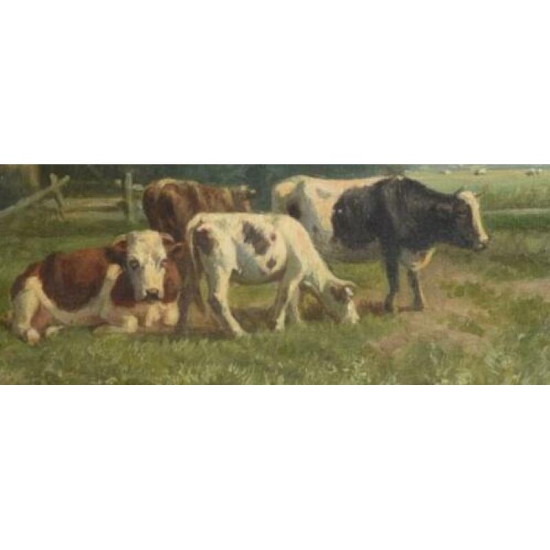 ==Hendrik Savrij 1823-1907==koeien in landschap==