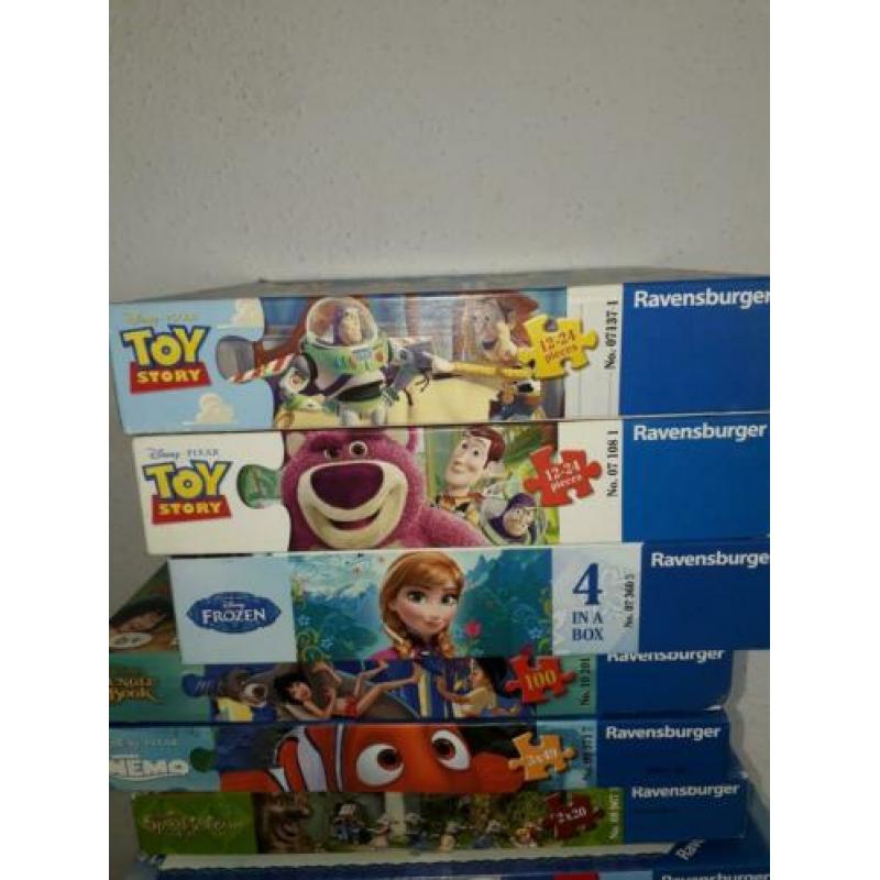 Diverse (Ravensburger) kinder puzzels van 12 tot 200 stuks