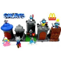 6 st ridder smurfen van Mac.donald 2005, nieuw in verpakking