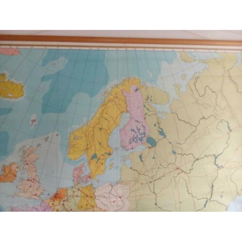 mooie grote schoolkaart van Europa