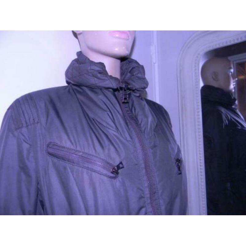 CREENSTONE mooie warme jas MAAT 42 ALS NIEUW (TAUPE)