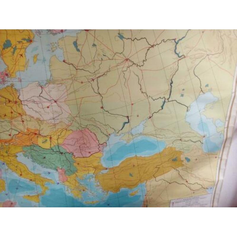 mooie grote schoolkaart van Europa
