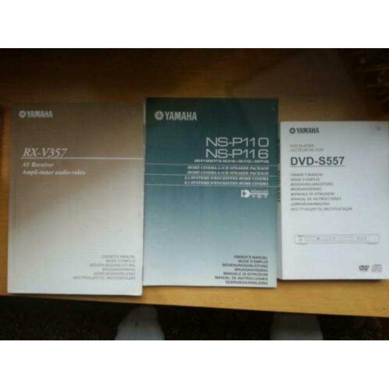 Yamaha rx v357 + dvd s557 5.1 home cinema