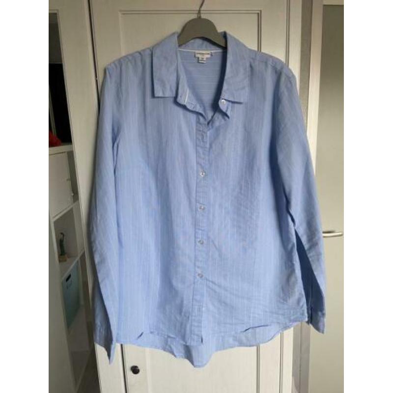 Blouse maat s /36 met witte krijtstreep