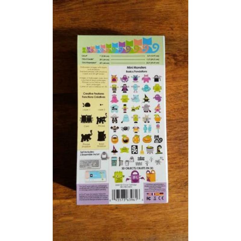 Cricut cartridge mini monsters
