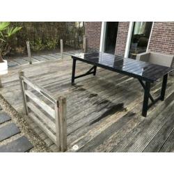 Terras 45 (14,5x450x2,8cm) hardhouten vlonderplanken ca 29m2