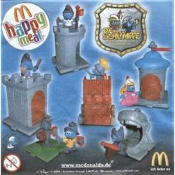 6 st ridder smurfen van Mac.donald 2005, nieuw in verpakking