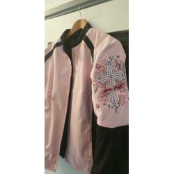 Roze motorjas Speed and Strength xxl