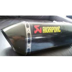 Bijna nieuw akrapovic carbon uitlaat demper ninja 300