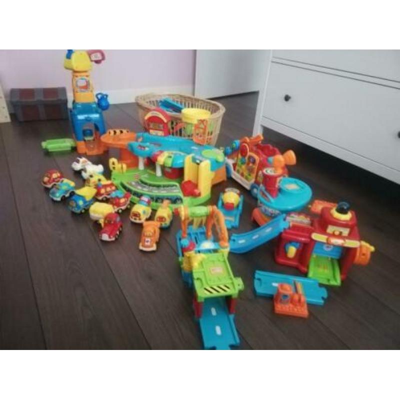 vtech toet toet auto's VEEL spullen zie foto's auto garage