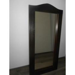 massief houten spiegel