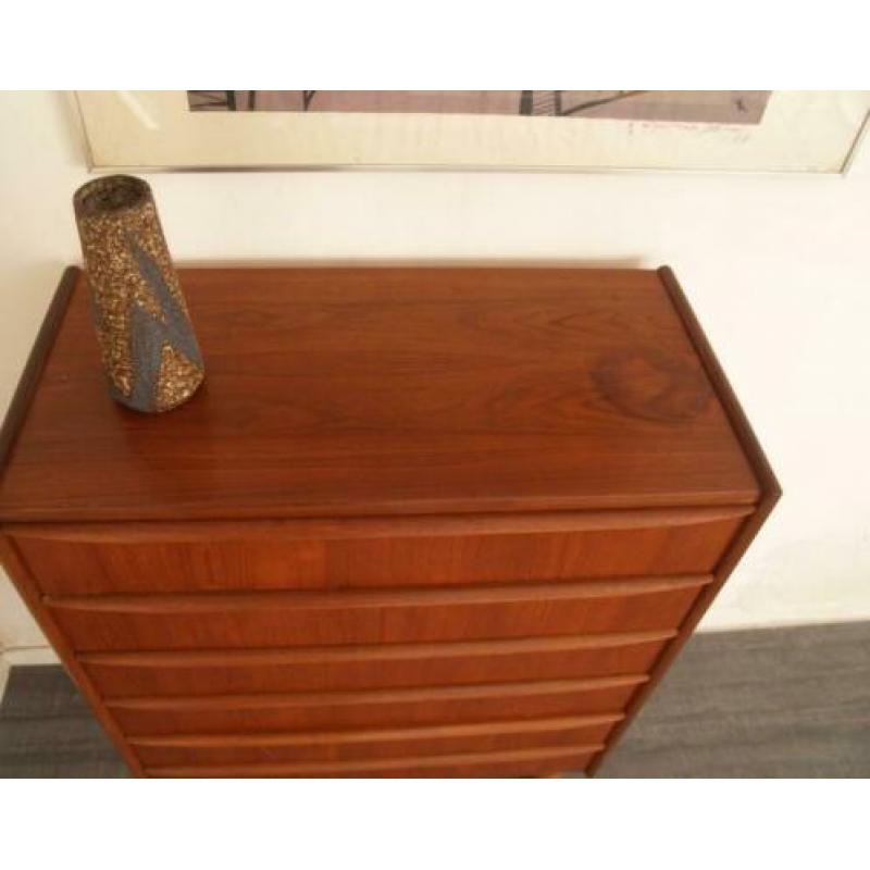 m) Jaren 50 60 Deense design ladekast in teak retro vintage