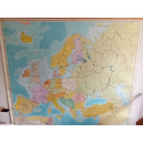 mooie grote schoolkaart van Europa
