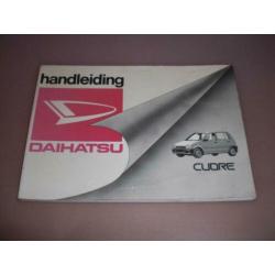 Handleiding/ instructieboekje Daihatsu Cuore/ 1990