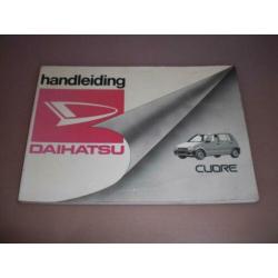 Handleiding/ instructieboekje Daihatsu Cuore/ 1990