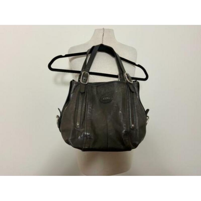 Originele donker grijze TOD's tas TODS