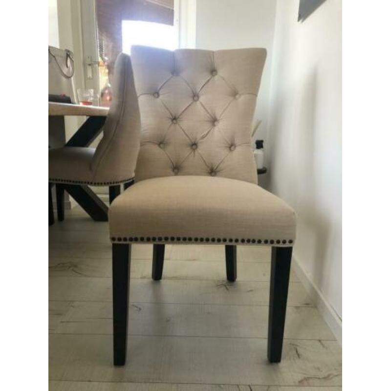 4 Landelijke eetkamerstoelen