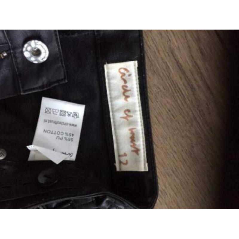 Meisjes imitatie leren broek