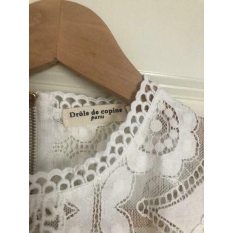 Kanten top broderie s/m