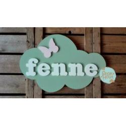 Origineel hip houten naambord voor kinderkamer | Stokhout 59