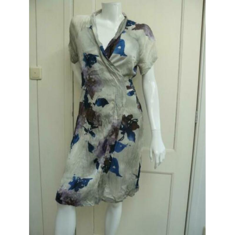 SUMMUM wikkeljurk met bloemen, maat 38, NIEUW