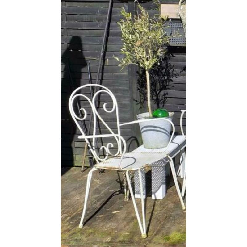 Prachtige brocante tuinset