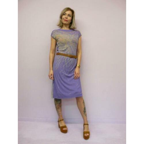*Abfab Vintage Paarse Jurk uit Italie 42*