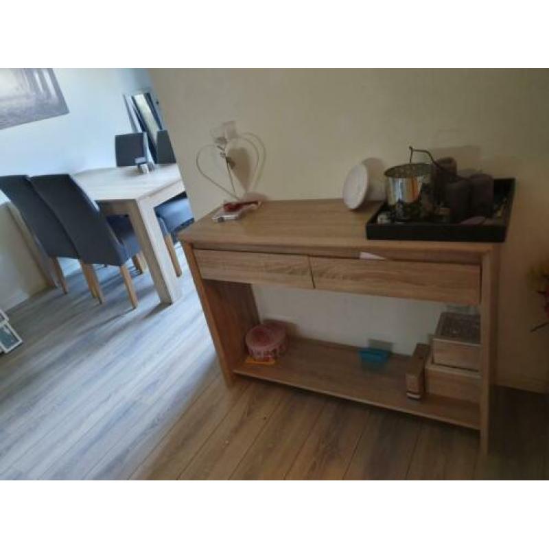 Complete set inboedel eettafel salontafel side table tv kast