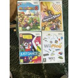 Nintendo Wii + 4 spellen