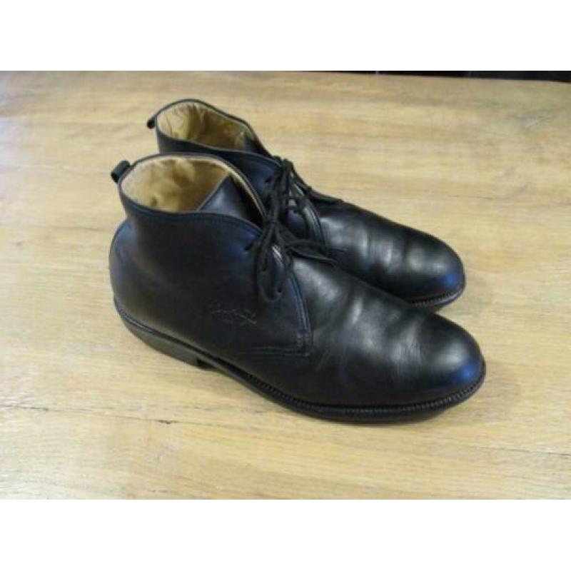 desert BOOTS leder zwart mt 46 1/2 >>CAMEL