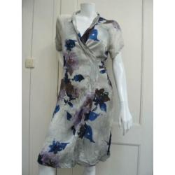 SUMMUM wikkeljurk met bloemen, maat 38, NIEUW