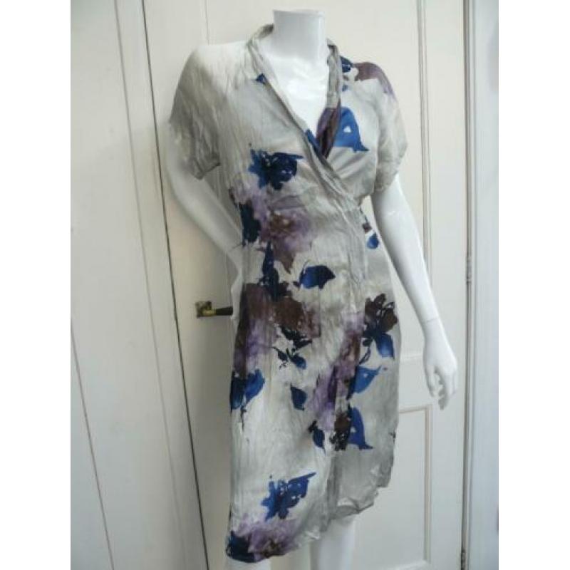 SUMMUM wikkeljurk met bloemen, maat 38, NIEUW