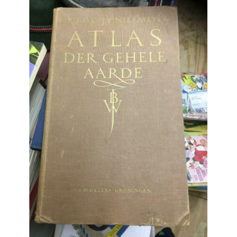 Atlas wereldatlas jaargang 1964 Bos en Niermeyer