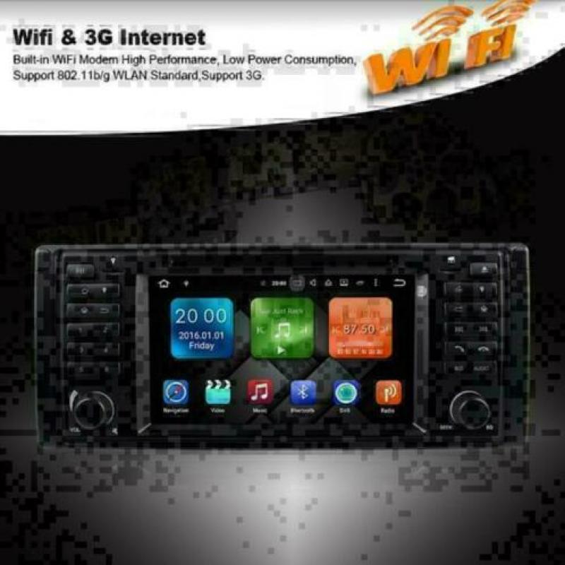 BMW 5serie E39 android 8.1 wifi dvd navigatie carplay usb hd