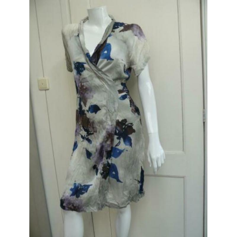 SUMMUM wikkeljurk met bloemen, maat 38, NIEUW