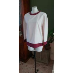ZGAN fantastische COS witte top mt S 36 ecru , topje wit