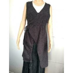 C663 RIMINI 4-delig set Maat L=42/44 lange jurk vest top