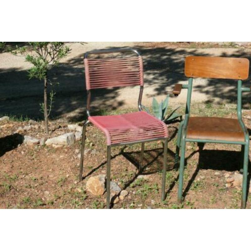 Brocante - 3 trendy Vintage stoelen!
