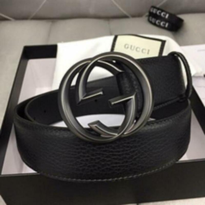 Gucci Lederen Riem GG Gesp