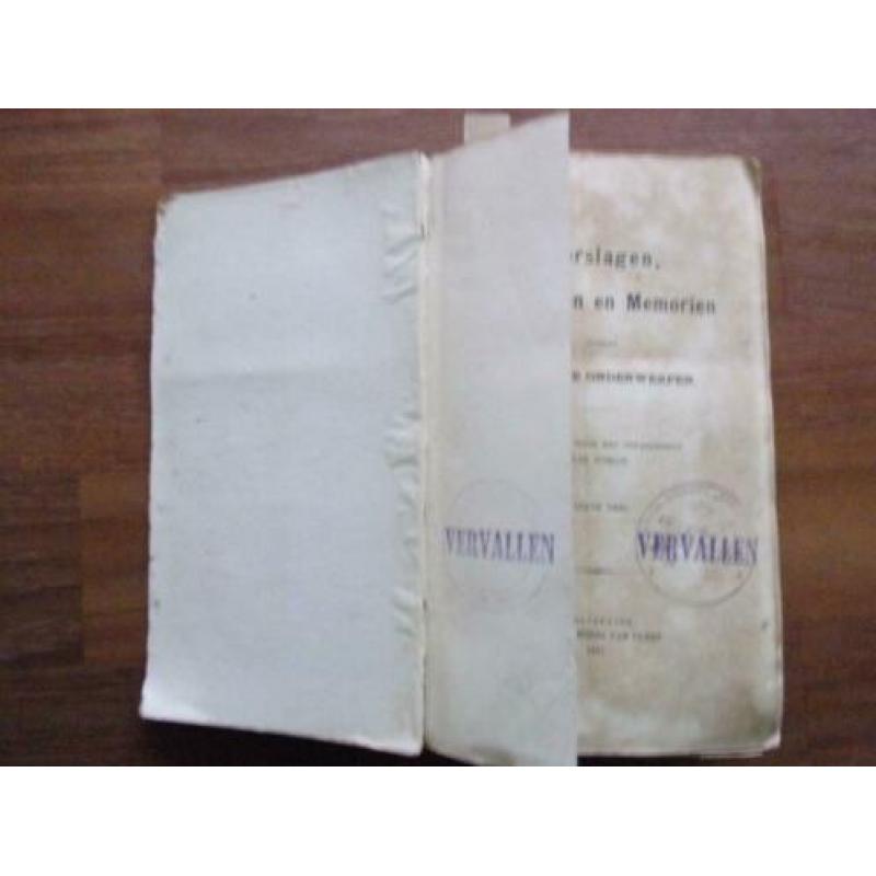 1871 Verslagen, Rapporten en Memorien Militaire Onderwerpen