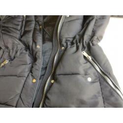 Bershka Outerwear Super Winter Licht Gewatteerde Jas Zwart L