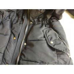 Bershka Outerwear Super Winter Licht Gewatteerde Jas Zwart L