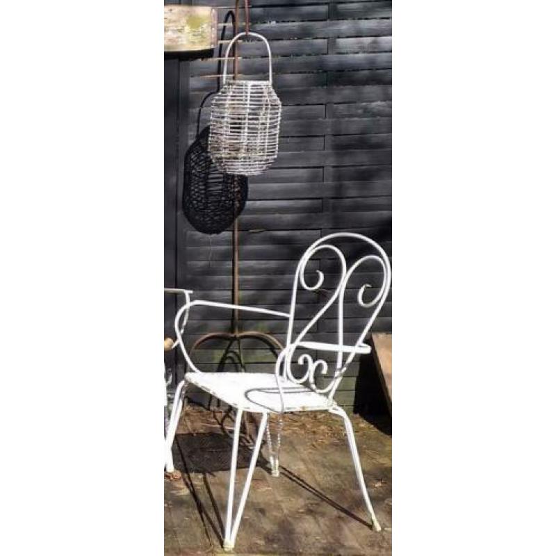 Prachtige brocante tuinset