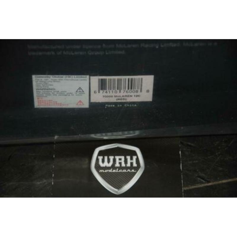 1:18 MCLAREN 12C coupe red Autoart signature WRH