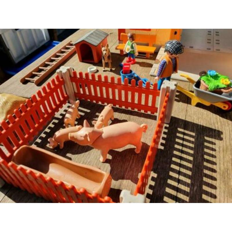 boerderij playmobiel met paardentrailer