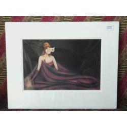 Bijzondere mooie Engelse giclee van Pascale Bigot 53,5 cm.